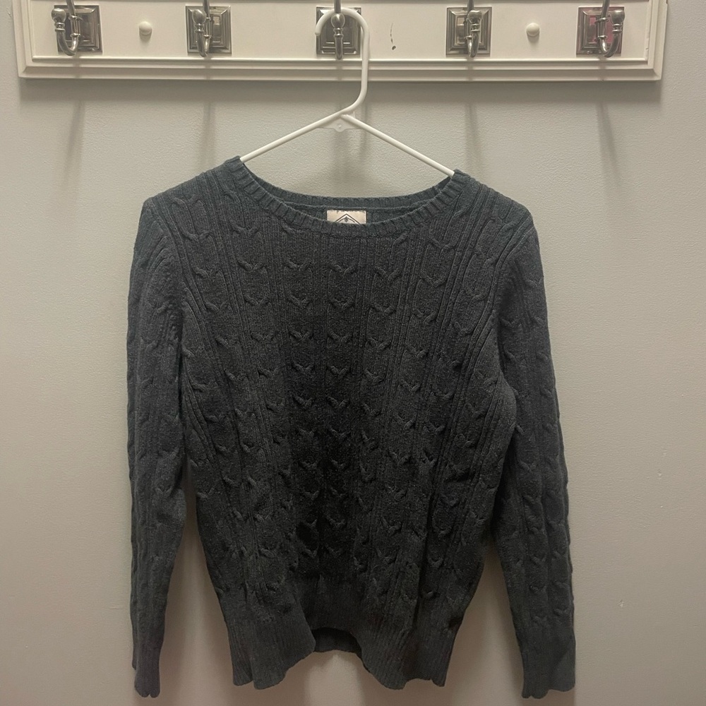 St. John's Bay Charcoal Cable Knit Sweater